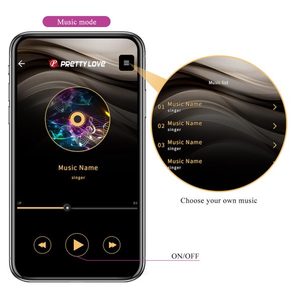 Bullet Catalina com 12 modos de vibração - Bluetooth - Longa Distância Control – APP - PRETTY LOVE - Image 14