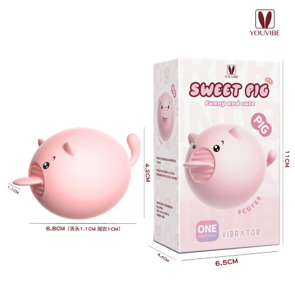 Estimulador clitoriano Vibrador clitoriano Estimulador em formato de porco Sweet Pig YOUVIBE Estimulador clitoriano recarregável Estimulador de clitóris Vibrador com 10 modos de estimulação Estimulador de silicone Brinquedo íntimo discreto Estimulador clitoriano portátil Estimulador clitoriano USB Estimulador clitoriano seguro Estimulador clitoriano hipoalergênico Estimulador clitoriano potente Estimulador clitoriano divertido