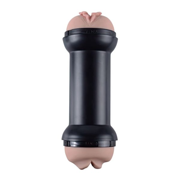Masturbador Duplo Masturbador Vagina e Boca Training Master Double Side Stroker Lovetoy Masturbador Brinquedo Sexual Masculino Masturbador Realista Textura Interna Realista Masturbador TPE Masturbador com Nódulos Internos Masturbador com Estrias Internas