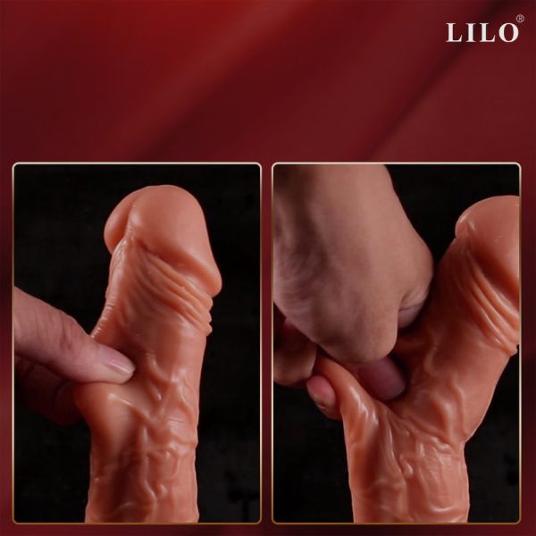 Pênis realistico com glande saltada, escroto e ventosa resistente - LILO - Image 8