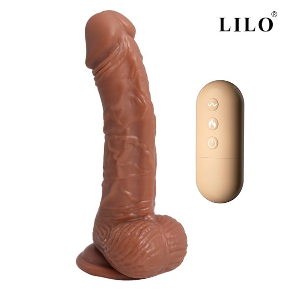 Pênis realistico com glande saltada, escroto e ventosa resistente - LILO - Image 2