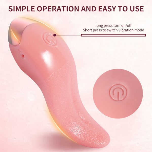 Vibrador clitoriano em formato de língua com 10 modos de vibração - Image 11