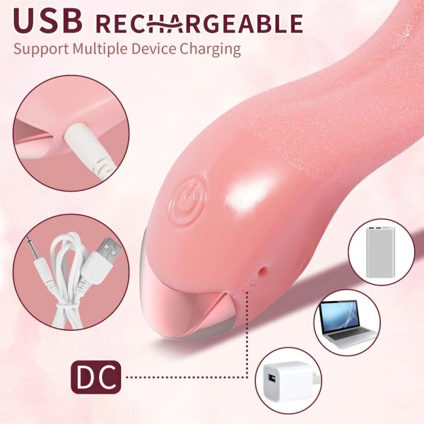 Vibrador clitoriano em formato de língua com 10 modos de vibração - Image 10