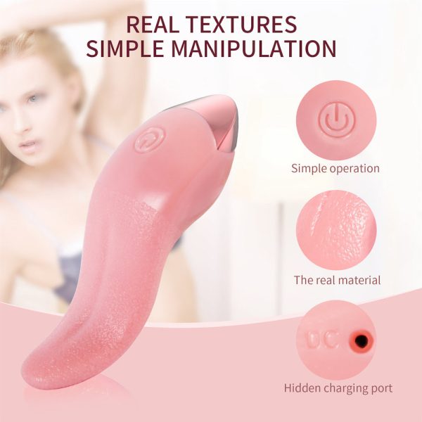 Vibrador clitoriano em formato de língua com 10 modos de vibração - Image 8