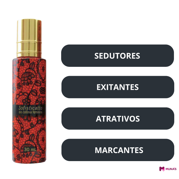 Sensualize Deo Colônia Colônia Feminina Fragrância Afrodisíaca Perfume Sedutor Atração Feminina Colônia de 30ml Perfume para Encontros Colônia Sofisticatto Sedução e Feminilidade Perfume para Mulheres Confiantes