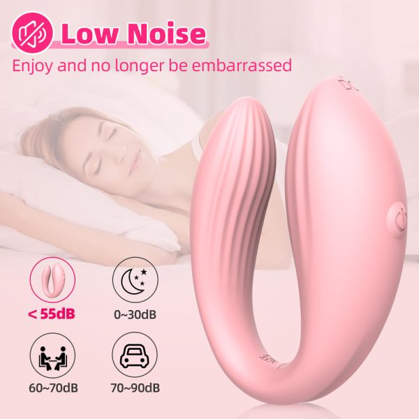 Vibrador para Casal Vibrador em Forma de C Estimulador de Ponto G e Clitóris Vibrador Controlado por App Brinquedo Sexual Tecnológico Vibrador 10 Modos Acessório Íntimo para Casais Vibrador de Silicone Flexível Prazer Compartilhado Vibrador Recarregável USB