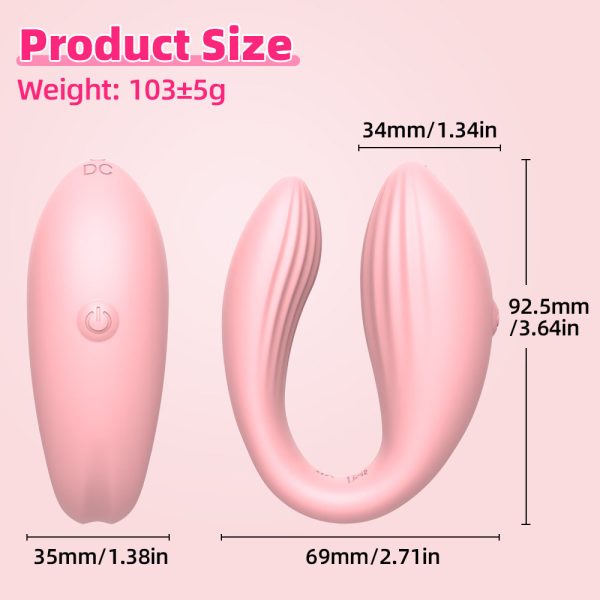 Vibrador para Casal Vibrador em Forma de C Estimulador de Ponto G e Clitóris Vibrador Controlado por App Brinquedo Sexual Tecnológico Vibrador 10 Modos Acessório Íntimo para Casais Vibrador de Silicone Flexível Prazer Compartilhado Vibrador Recarregável USB