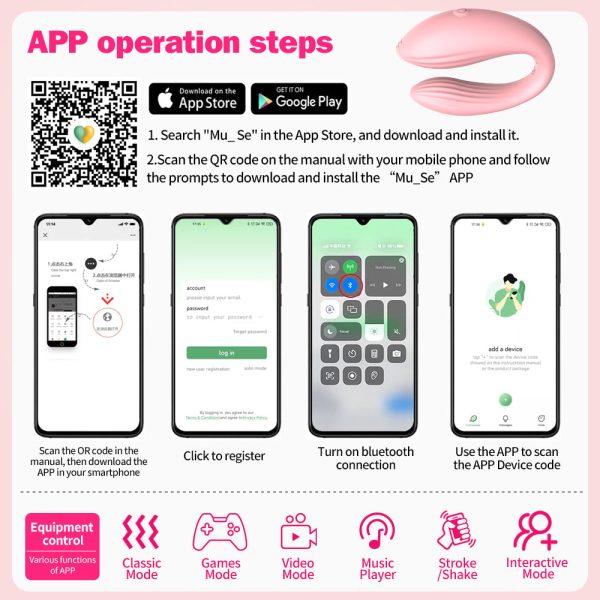 Vibrador para Casal Vibrador em Forma de C Estimulador de Ponto G e Clitóris Vibrador Controlado por App Brinquedo Sexual Tecnológico Vibrador 10 Modos Acessório Íntimo para Casais Vibrador de Silicone Flexível Prazer Compartilhado Vibrador Recarregável USB