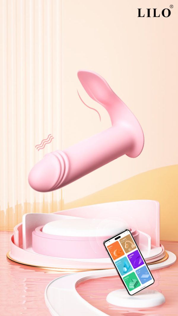 Estimulador de Clitóris Vibrador com Penetração Brinquedo Sexual Controlado por App Vibrador 10 Modos Estimulador Clitoriano Tecnológico Vibrador de Silicone Acessório Íntimo Recarregável Controle Remoto via Smartphone Vibrador Dupla Função Prazer Feminino Personalizado