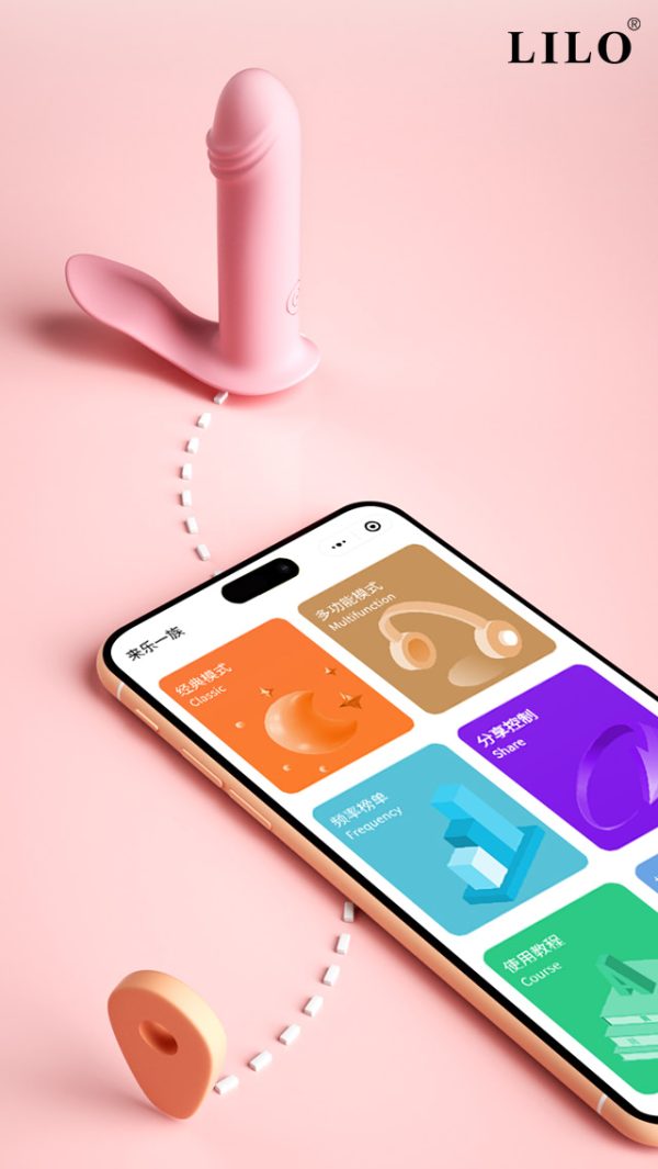 Estimulador de Clitóris Vibrador com Penetração Brinquedo Sexual Controlado por App Vibrador 10 Modos Estimulador Clitoriano Tecnológico Vibrador de Silicone Acessório Íntimo Recarregável Controle Remoto via Smartphone Vibrador Dupla Função Prazer Feminino Personalizado