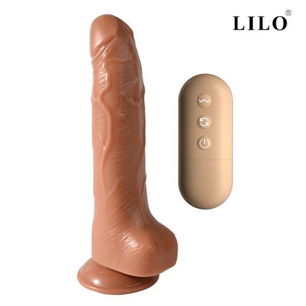 Prótese Realística com Controle Remoto Vibrador com 10 Modos Prótese com Rotação Brinquedo Sexual Realístico Prótese com Ventosa Vibrador Recarregável Prótese de Silicone Brinquedo Erótico com Controle Privacidade na Compra de Produtos Íntimos Atendimento Personalizado em Sex Shop Online