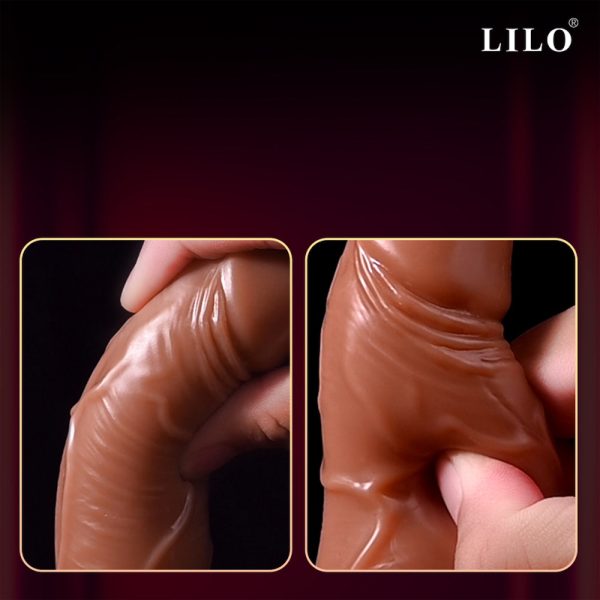 Prótese Realística com Controle Remoto Vibrador com 10 Modos Prótese com Rotação Brinquedo Sexual Realístico Prótese com Ventosa Vibrador Recarregável Prótese de Silicone Brinquedo Erótico com Controle Privacidade na Compra de Produtos Íntimos Atendimento Personalizado em Sex Shop Online
