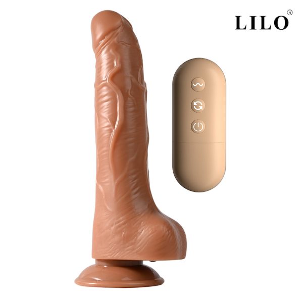 Prótese Realística com Controle Remoto Vibrador com 10 Modos Prótese com Rotação Brinquedo Sexual Realístico Prótese com Ventosa Vibrador Recarregável Prótese de Silicone Brinquedo Erótico com Controle Privacidade na Compra de Produtos Íntimos Atendimento Personalizado em Sex Shop Online