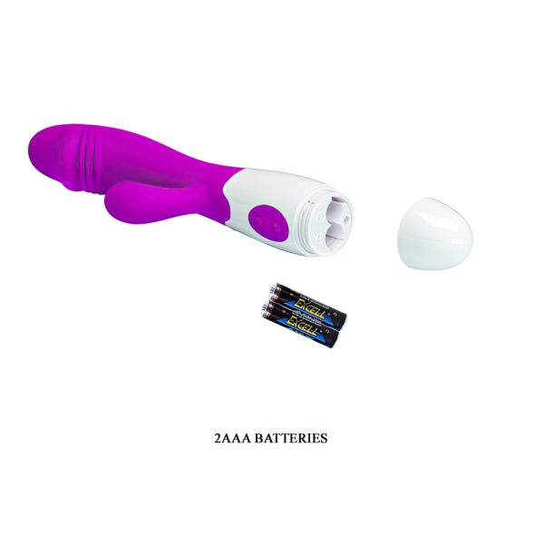 Vibrador Pretty Love Estimulador Clitoriano Vibrador com 30 Modos Vibrador Realístico Brinquedo Sexual Dupla Estimulação Vibrador de Silicone Vibrador Discreto Prazer Feminino Vibrador com Glande Acessório Íntimo de Qualidade