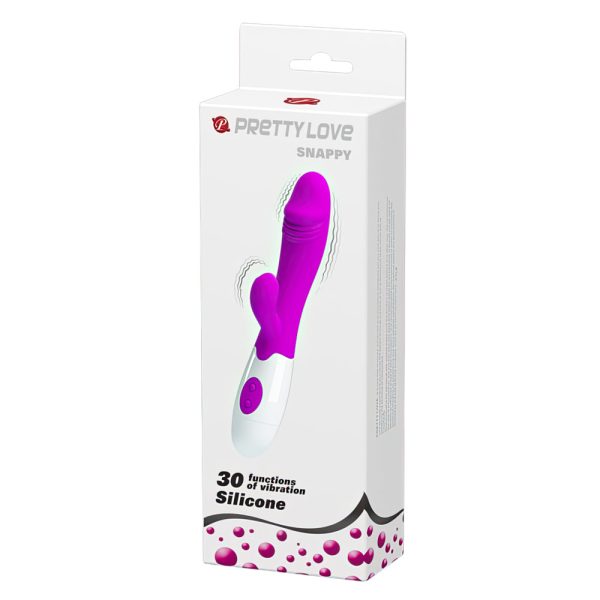 Vibrador Pretty Love Estimulador Clitoriano Vibrador com 30 Modos Vibrador Realístico Brinquedo Sexual Dupla Estimulação Vibrador de Silicone Vibrador Discreto Prazer Feminino Vibrador com Glande Acessório Íntimo de Qualidade