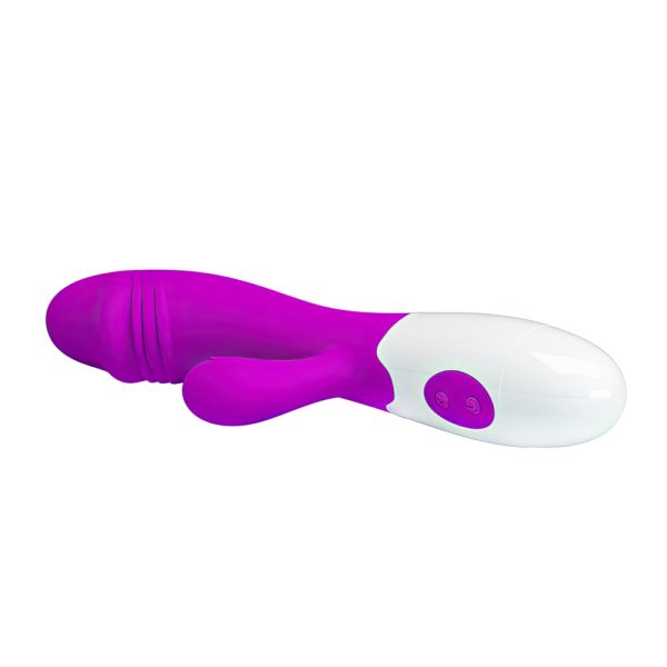 Vibrador Pretty Love Estimulador Clitoriano Vibrador com 30 Modos Vibrador Realístico Brinquedo Sexual Dupla Estimulação Vibrador de Silicone Vibrador Discreto Prazer Feminino Vibrador com Glande Acessório Íntimo de Qualidade