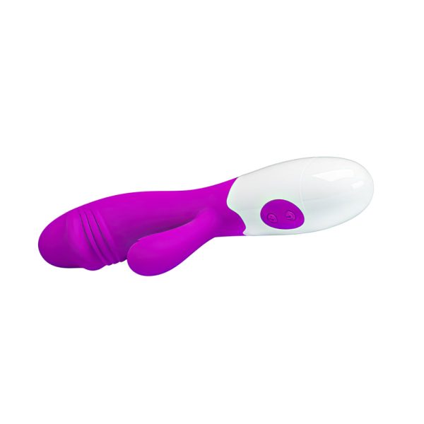 Vibrador Pretty Love Estimulador Clitoriano Vibrador com 30 Modos Vibrador Realístico Brinquedo Sexual Dupla Estimulação Vibrador de Silicone Vibrador Discreto Prazer Feminino Vibrador com Glande Acessório Íntimo de Qualidade