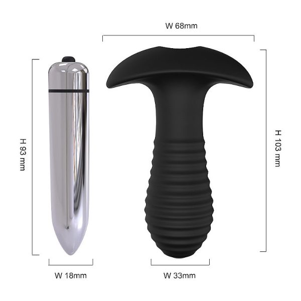 Plug anal com vibro Estimulador de próstata Silicone soft touch Bullet vibratório Prazer anal Privacidade absoluta Produtos autênticos Atendimento ao cliente Munas Moda Intima