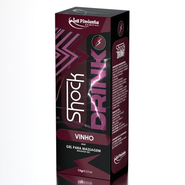 SHOCK DRINK - Vibrador Líquido Excitante Aroma Vinho 15g - Image 3