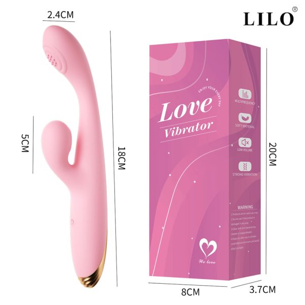 vibrador ponto g, vibrador recarregável, dupla estimulação, design sofisticado, sensações sublimes, prazer elevado, experiências íntimas, máxima satisfação, funcionalidade moderna, design de vanguarda, cabeça flexível, estímulos localizados, zonas erógenas, necessidades sensoriais, 10 modos de vibração, vibrações personalizáveis, um único botão, uso intuitivo, sem complicações, silicone + ABS, suavidade, segurança, durável, ecológico, bem-estar sensorial, autodescoberta, deleite incomparável, comprar vibrador ponto g, prazer pessoal, vibrador para mulheres, orgasmo feminino, intensificar o prazer, autoconhecimento, exploração íntima, jornada de prazer, novas alturas de prazer, produto erótico, brinquedo sexual, saúde sexual, vibrador com dupla estimulação, dimensões 18 cm, diâmetro 2,4 cm, peso 123g, manutenção fácil, lubrificante à base de água, vibrador LILO