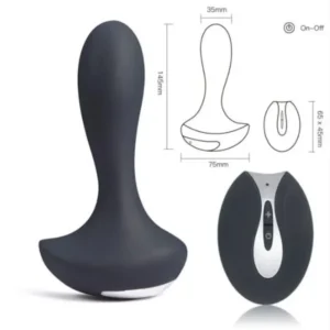 plug anal recarregável, plug anal vibrador, silicone cirúrgico, controle remoto vibração, brinquedo adulto, sex toy silencioso, vibrações potentes, plug resistente à água, acessório erótico seguro