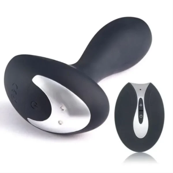plug anal recarregável, plug anal vibrador, silicone cirúrgico, controle remoto vibração, brinquedo adulto, sex toy silencioso, vibrações potentes, plug resistente à água, acessório erótico seguro